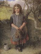 Alexander Davis cooper The Little Milkmaid (mk37) oil painting artist